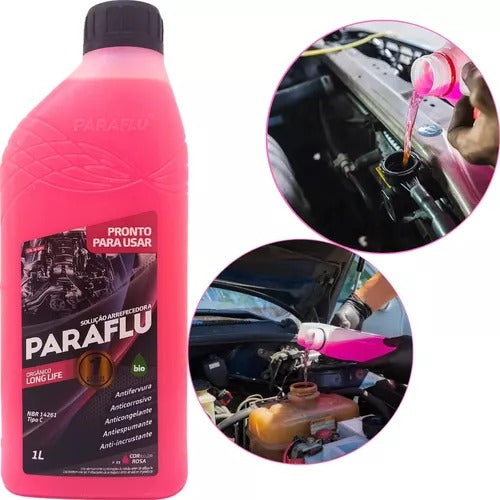 Aditivo Radiador Pronto Para Uso Organico Rosa Paraflu 1l