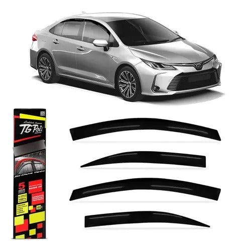 Calha Chuva Defletor Toyota Corolla 2020 À 2025 Tg Poli