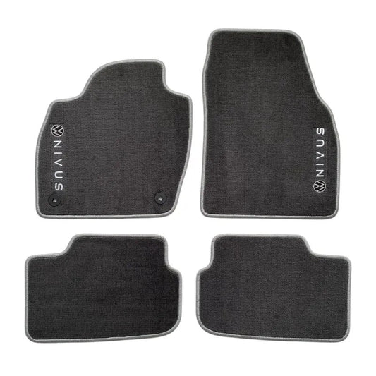 Tapete Carpete Linha Premium Grafite Nivus